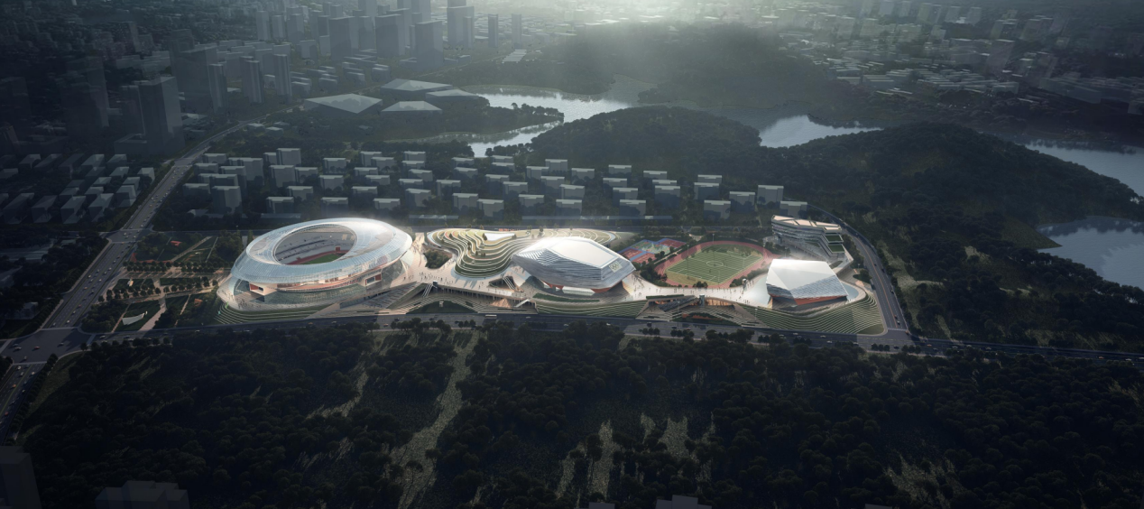 Guang'an City Stadium, Sichuan Province, China