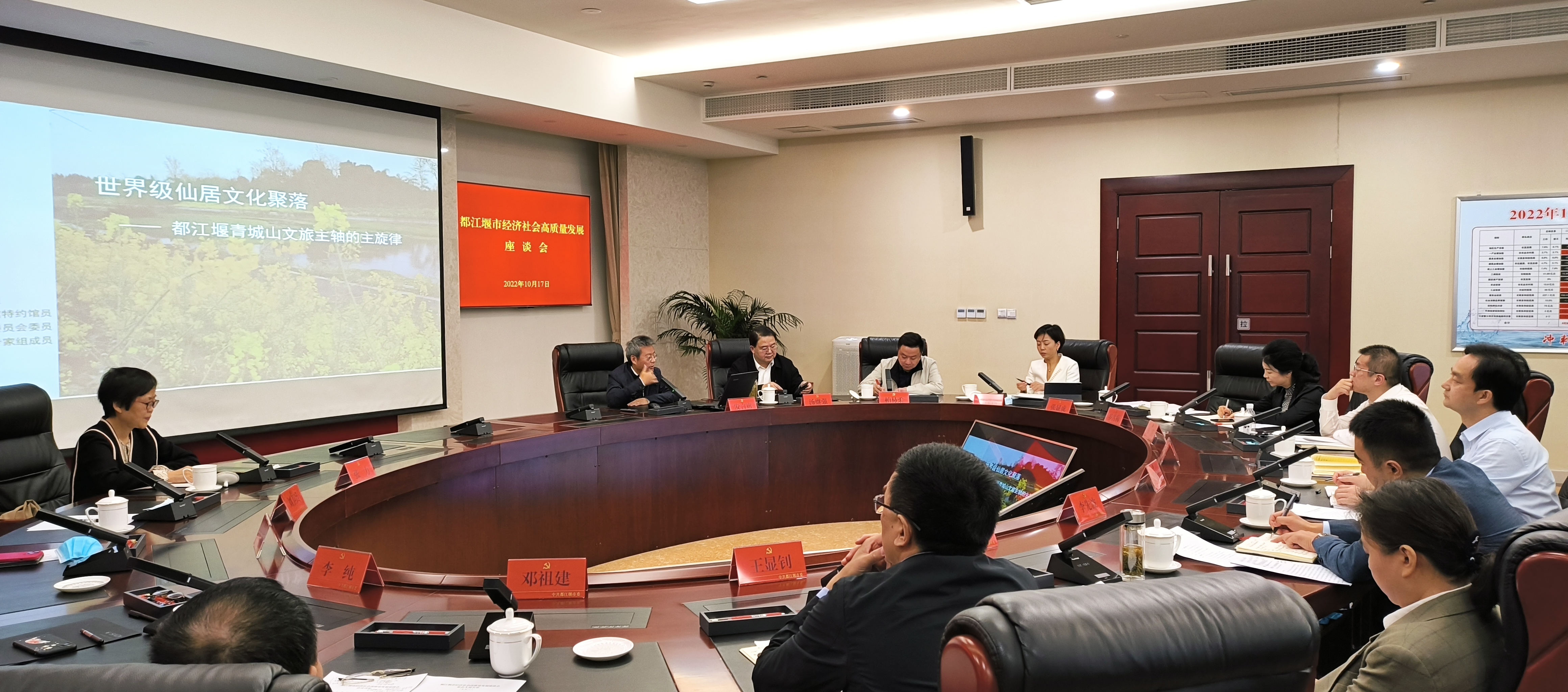四川大卫设计董事长刘卫兵受邀出席都江堰高质量发展座谈会